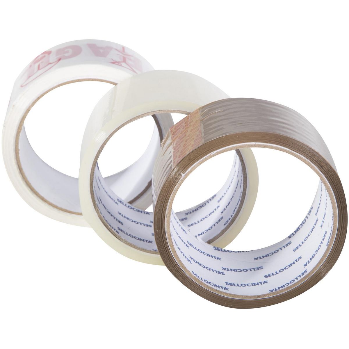 SELLOCINTA - Set 3 cintas embalaje + cartonero