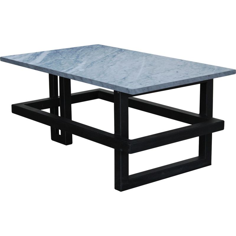MENARD - Mesa de centro Brit 80x50x40 cm blanco