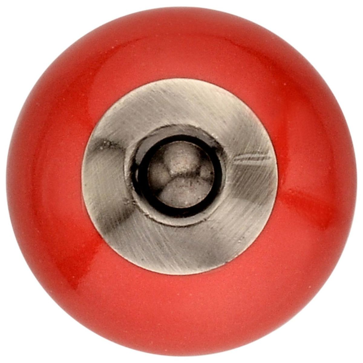 FIXSER - Set de perillas porcelana 40 mm 2 unidades rojo