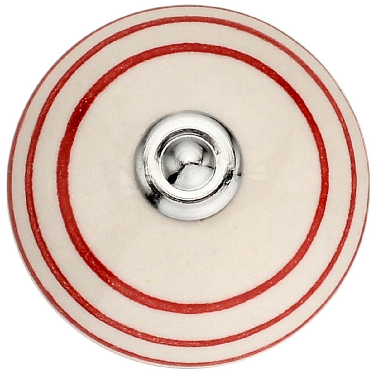 FIXSER - Set de perillas porcelana 40 mm 2 unidades rojo