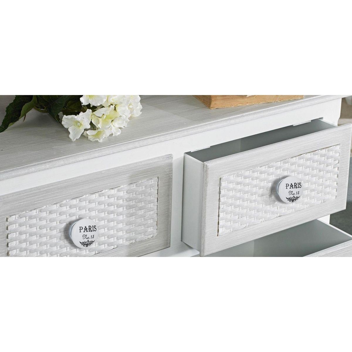 FIXSER - Set de perillas París porcelana 40 mm 2 unidades