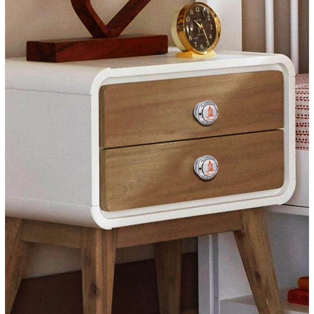 FIXSER - Set de perillas porcelana londres 2 unidades