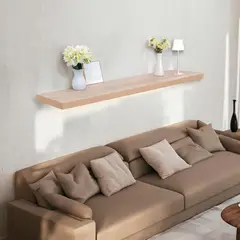 JUST HOME COLLECTION - Repisa AK Melamina 1 Nivel(es) 120x3.8x80 cm Café