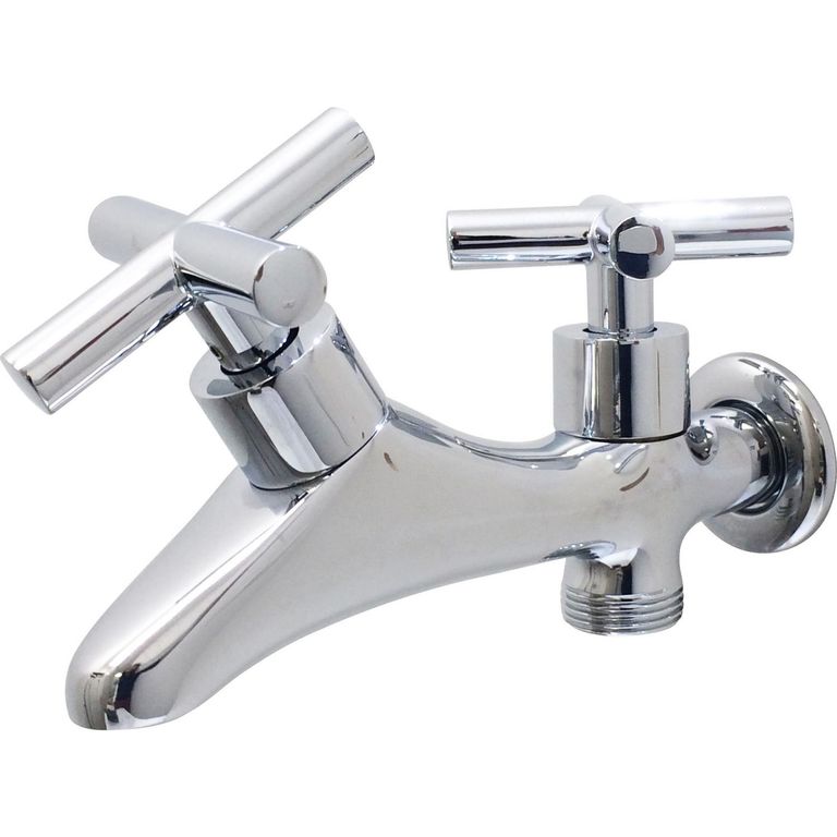 Llave para Lavadero Lavadora Cromado