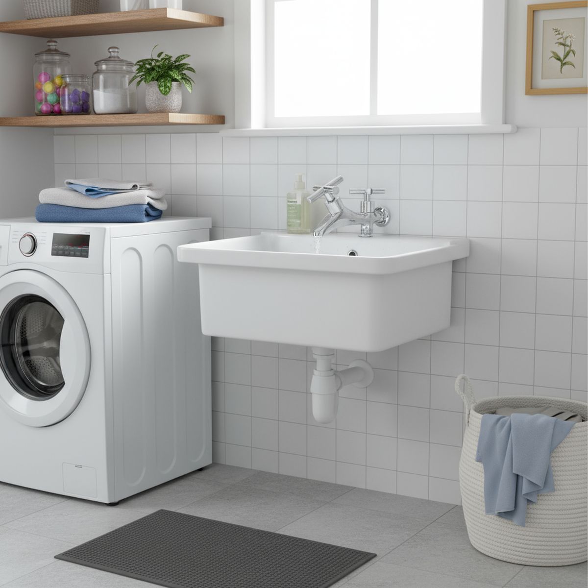 TEBISA - Llave para Lavadero Lavadora Cromado