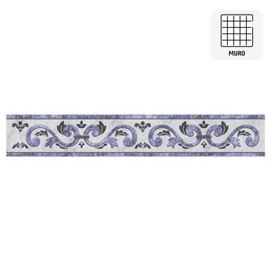 Listel Niza azul 5,7x35 cm