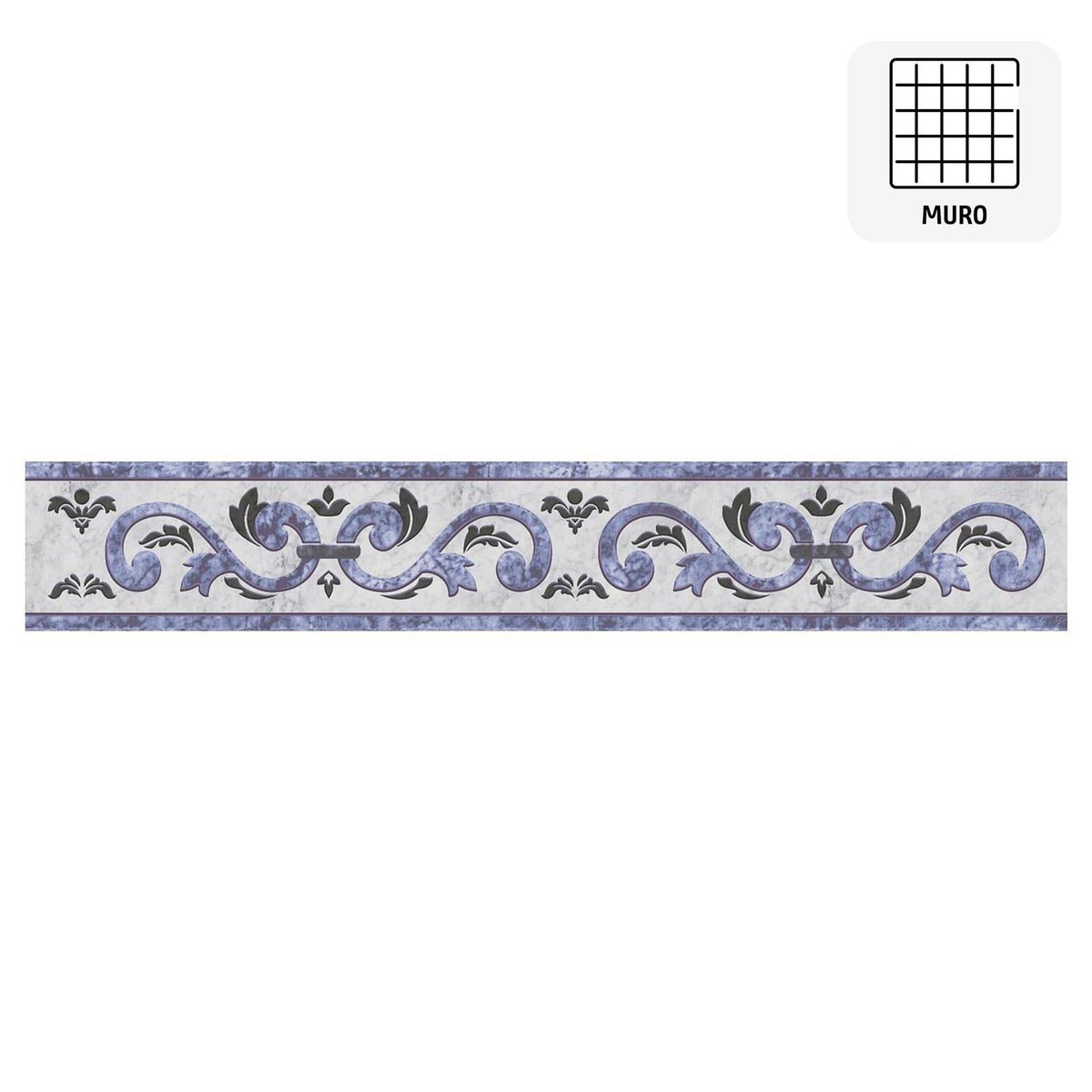 CORDILLERA - Listel Niza azul 5,7x35 cm