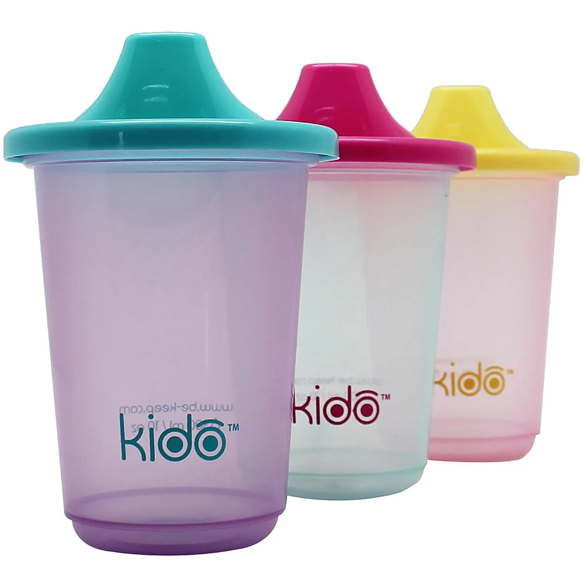 KIDO - Set de Vasos Reutilizables Kido Infantil 300 ml 3 Unidades