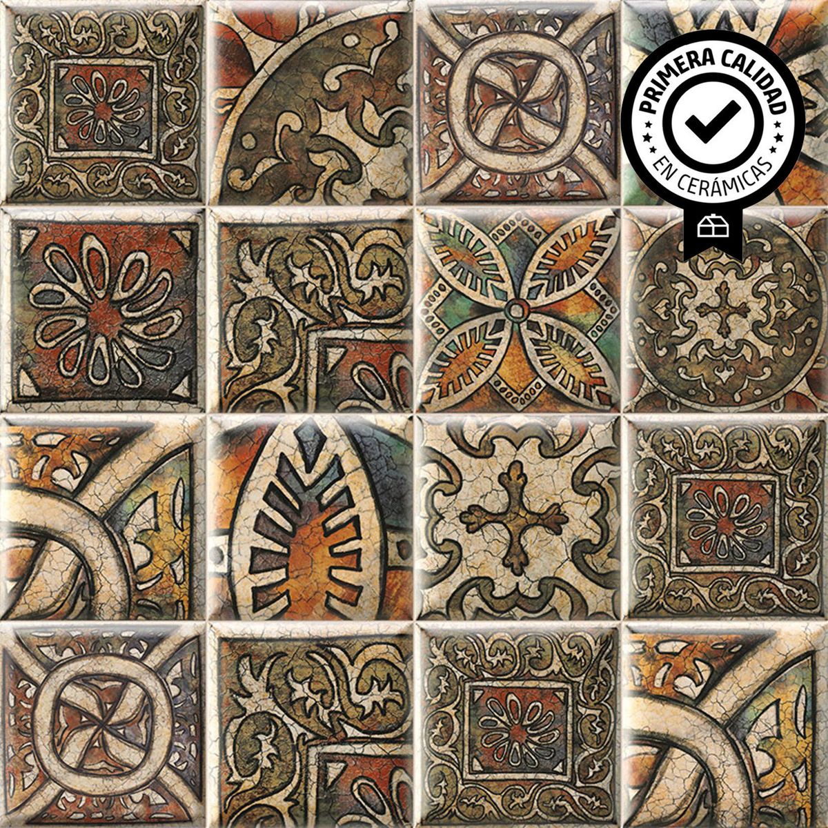 MAINZU - Cerámica 15x15 cm Da Vinci Multicolor 0.5 m2