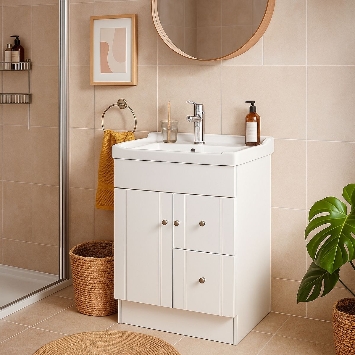 DOMSA - Kit mueble vanitorio BPA-60A 856 60x40x80 cm