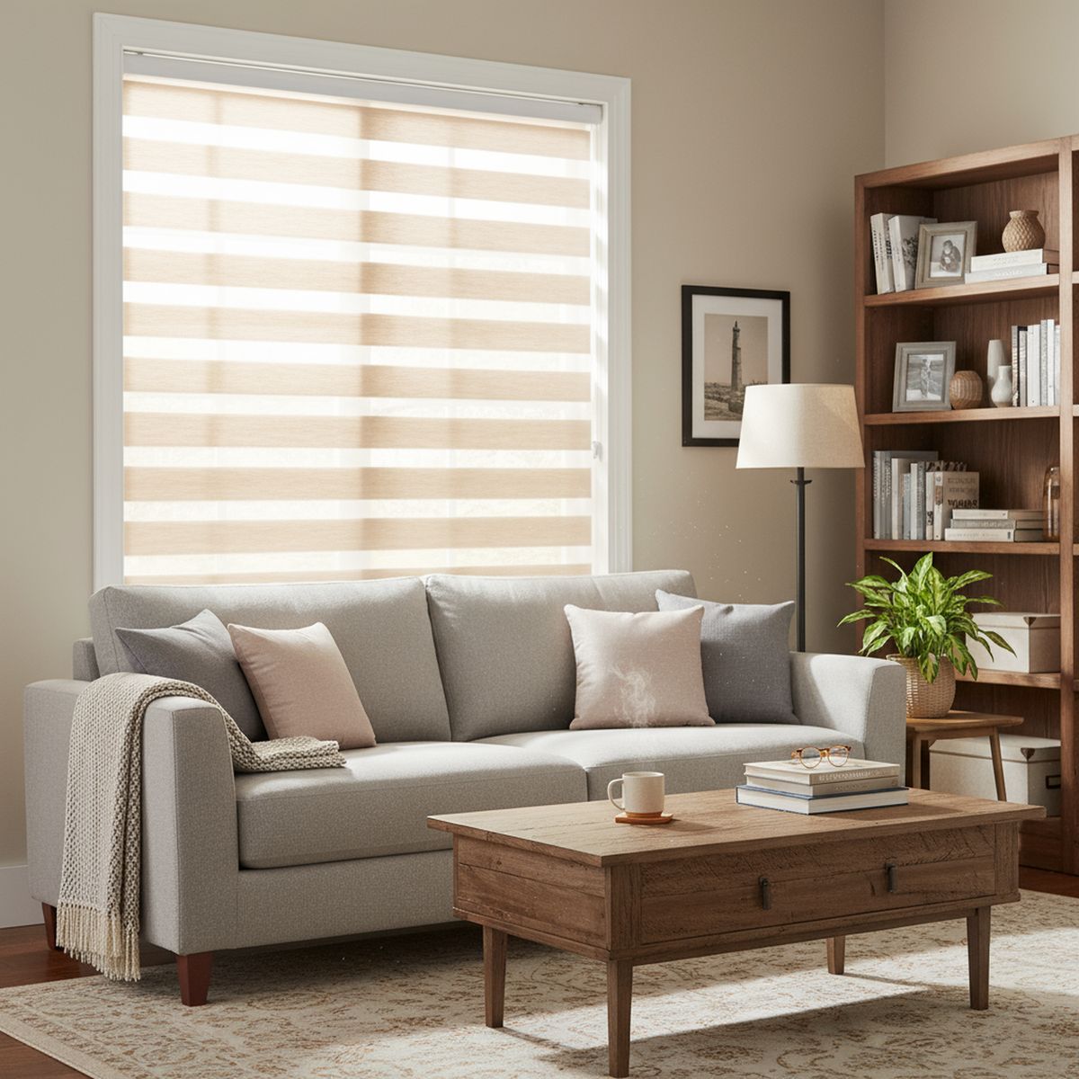 JUST HOME COLLECTION - Cortina Roller Dúo Black Out Beige