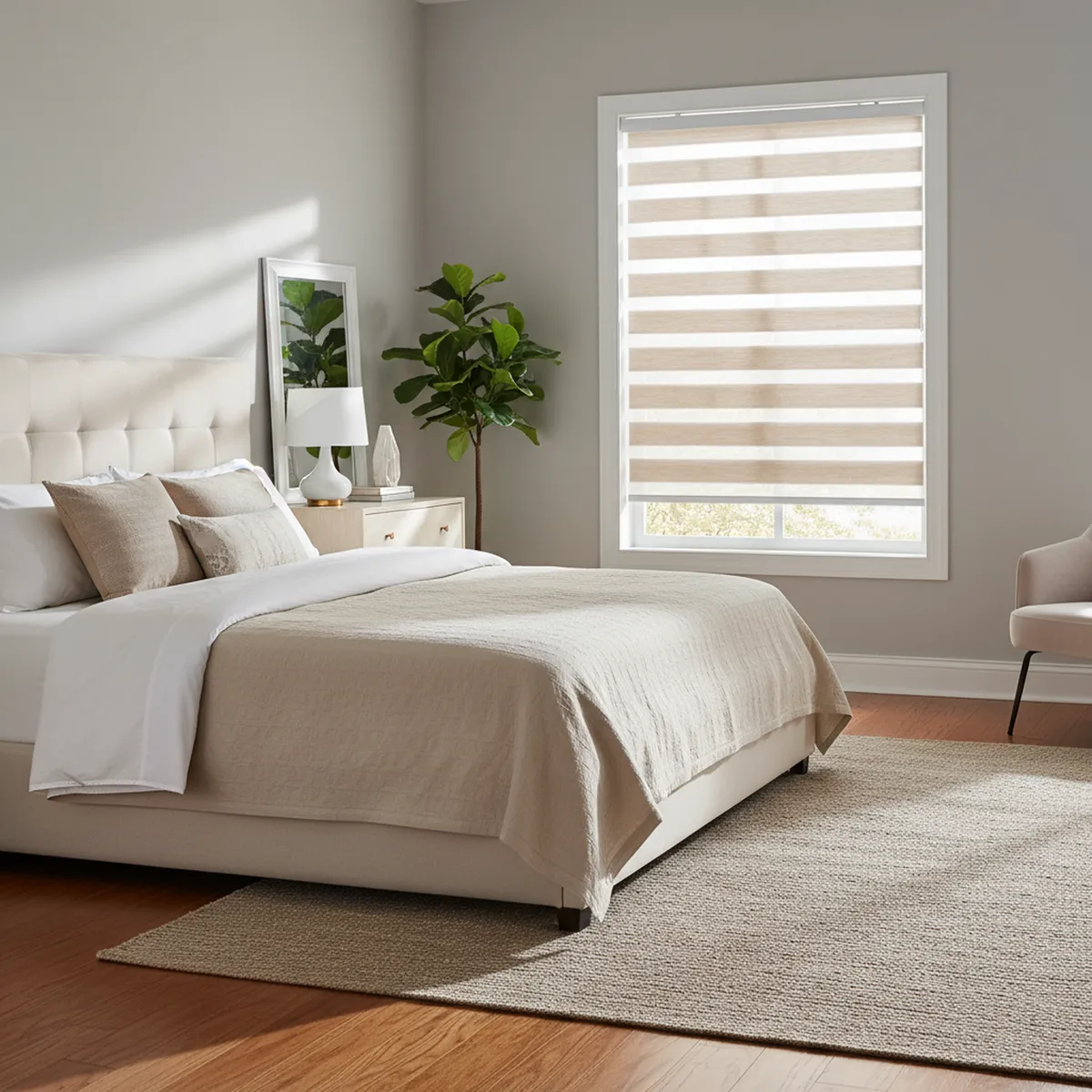 JUST HOME COLLECTION - Cortina Roller Dúo Black Out Beige