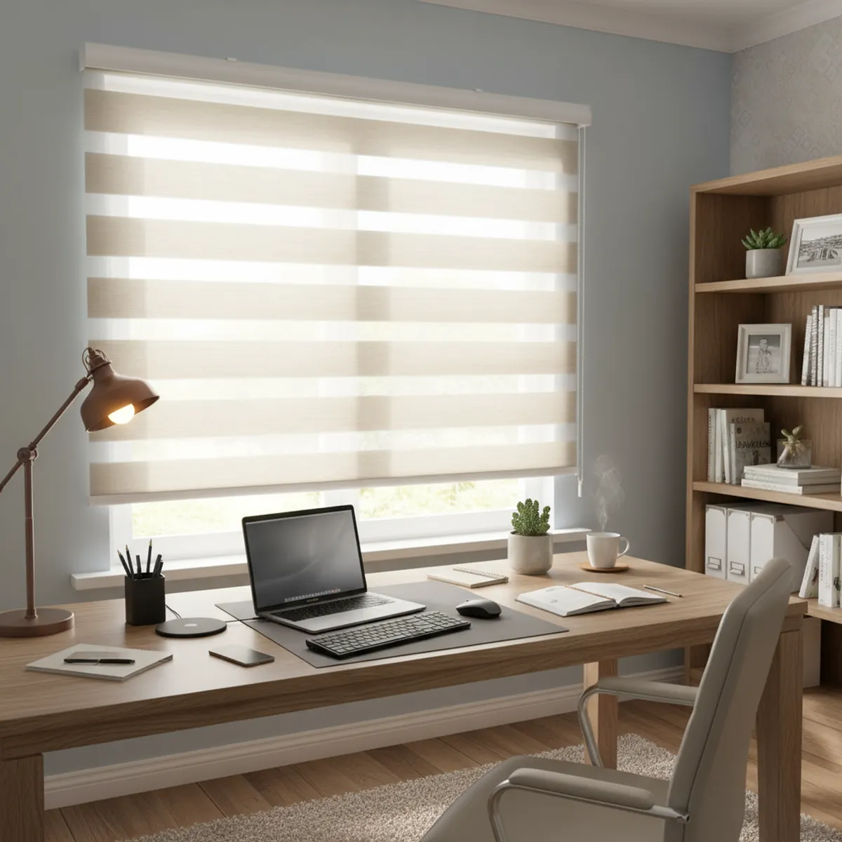 JUST HOME COLLECTION - Cortina Roller Dúo Black Out Beige