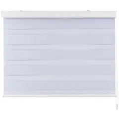 JUST HOME COLLECTION - Cortina Roller Dúo Black Out Blanco