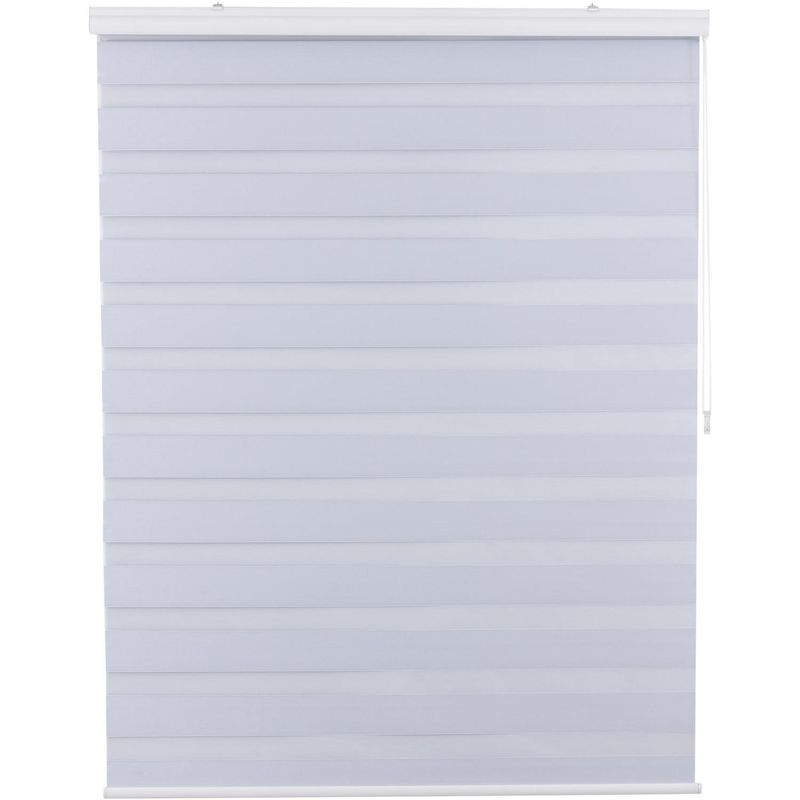 JUST HOME COLLECTION - Cortina Roller Dúo Black Out Blanco
