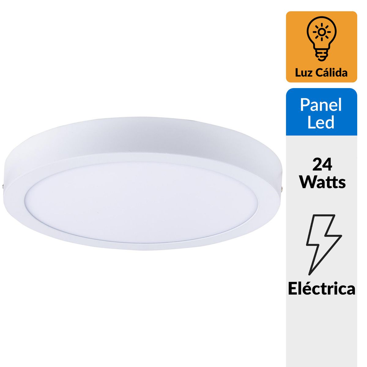 BP ILUMINACION - Panel LED circular 30 cm 24 W luz cálida