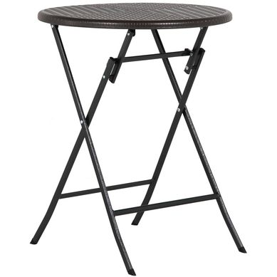 Mesa Plegable Redonda 60x76x60 cm Caf