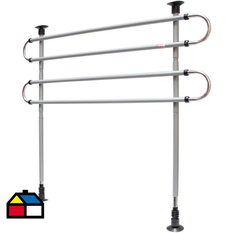 MONT BLANC - Separador de mascotas para auto 21x86x6 cm acero gris