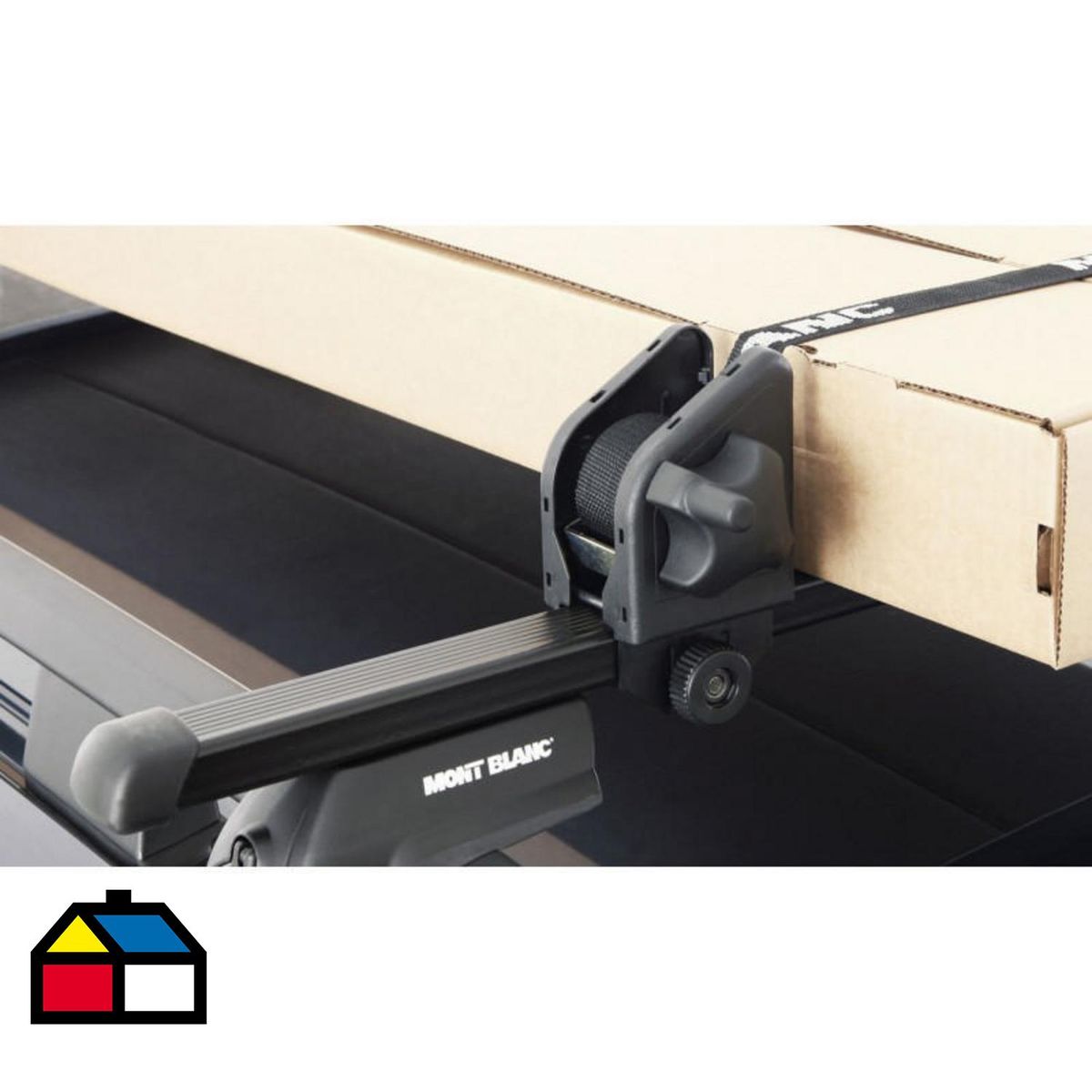 MONT BLANC - Amarra Techo Auto Mont Blanc Negro Resistente