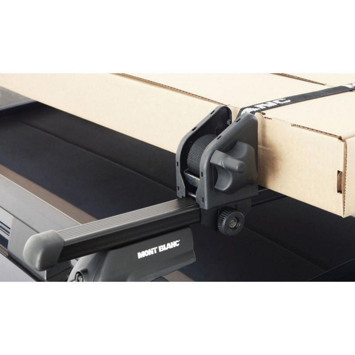 MONT BLANC - Amarra Techo Auto Mont Blanc Negro Resistente