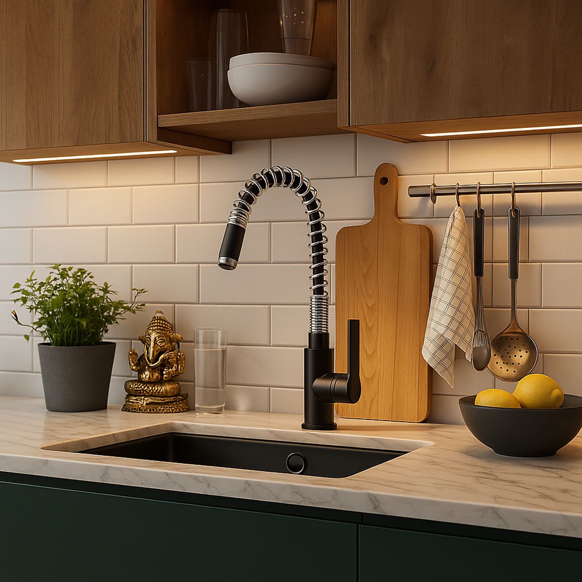 TEKA - Monomando para Lavaplatos Negro