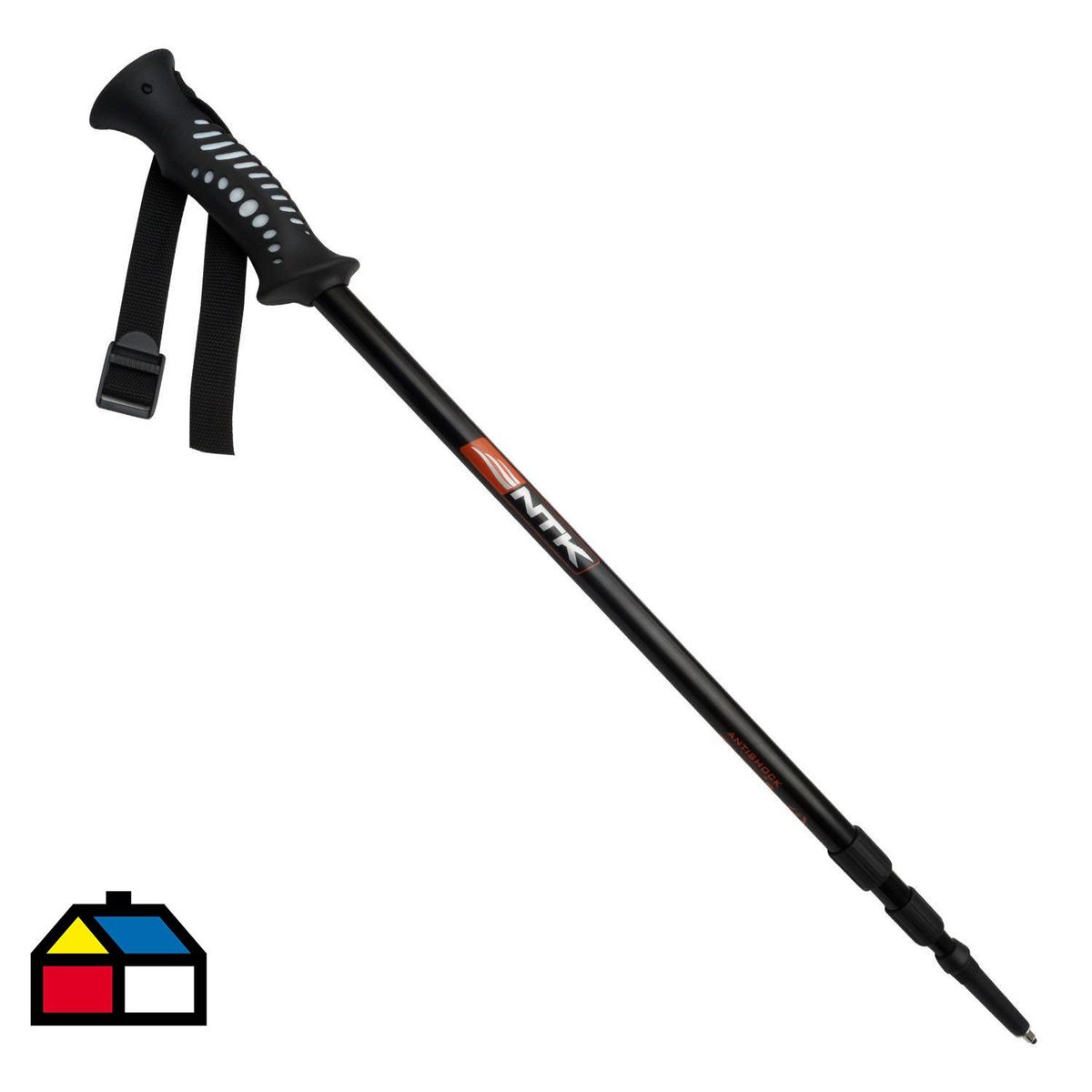 NAUTIKA - Baston de trekking Negro