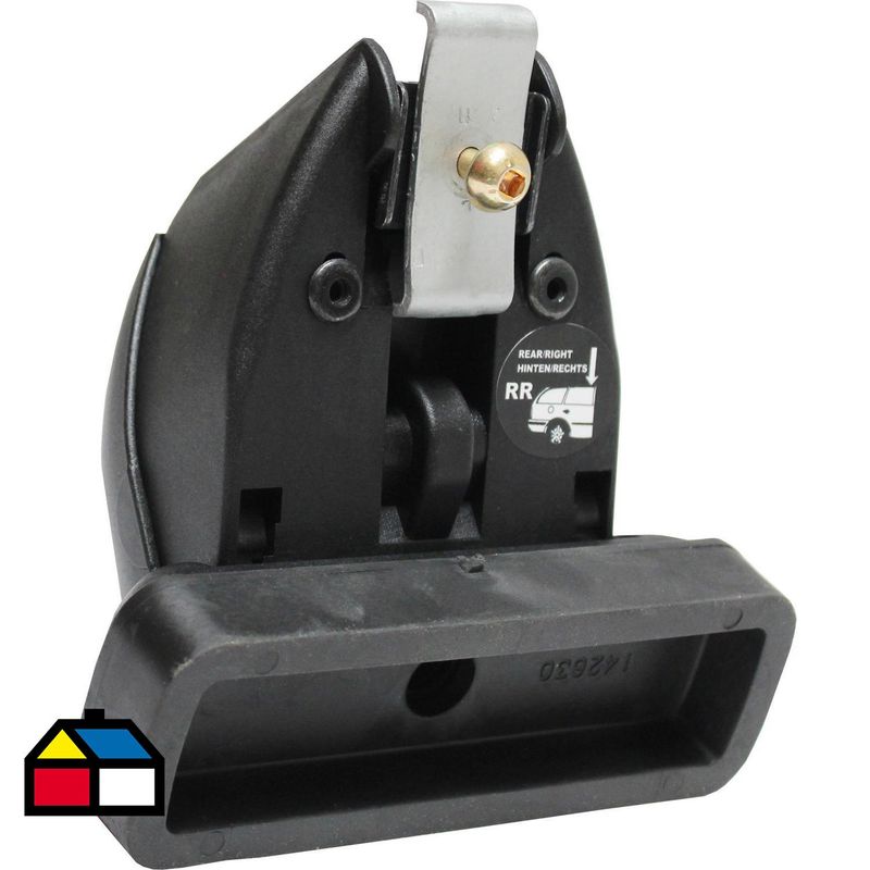 MONT BLANC - Base para barra portaequipaje plástico negro.