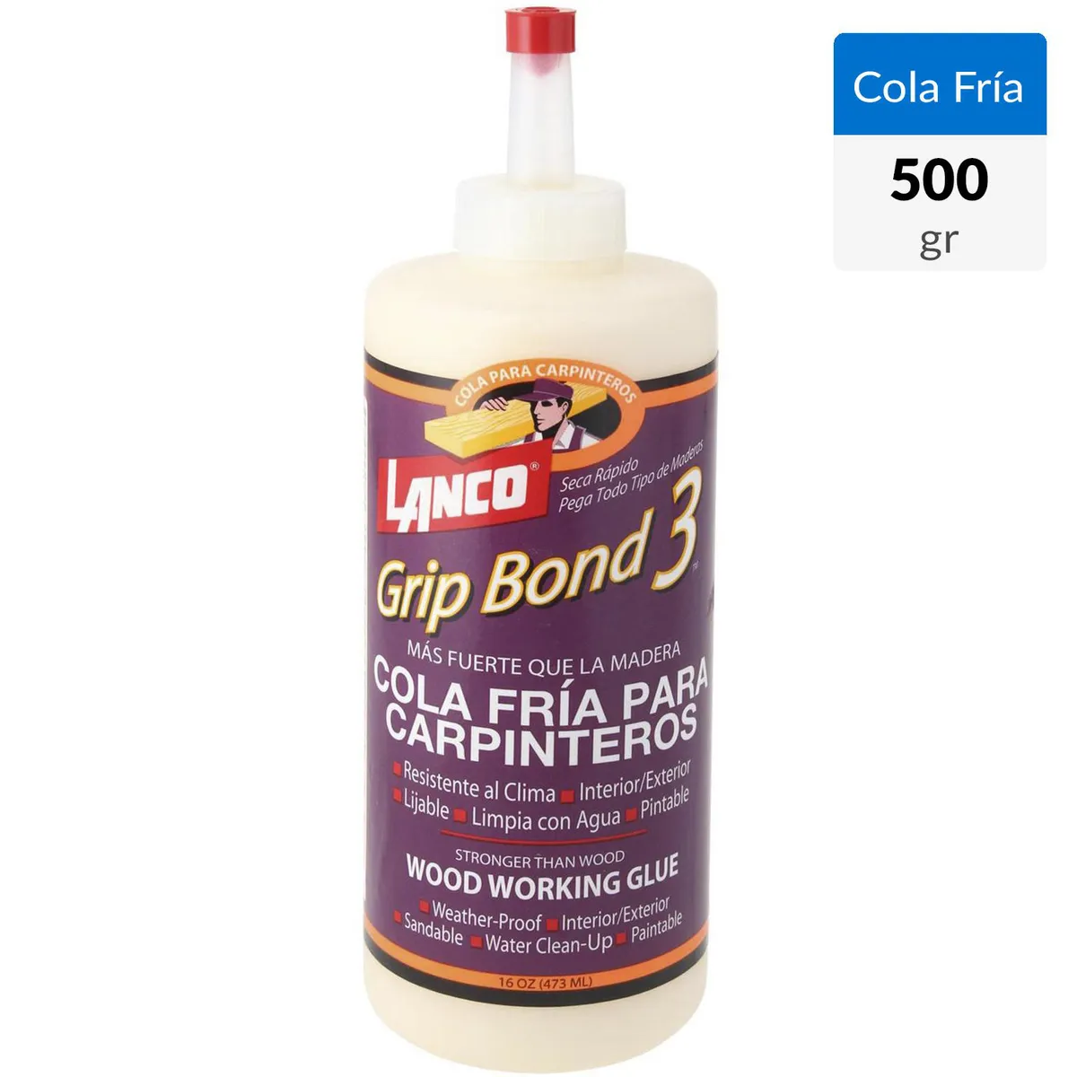 LANCO - Cola Fría Pegado Extremo 500 gr