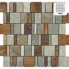 KLIPEN - Malla 30x30 cm Stone/metal mix