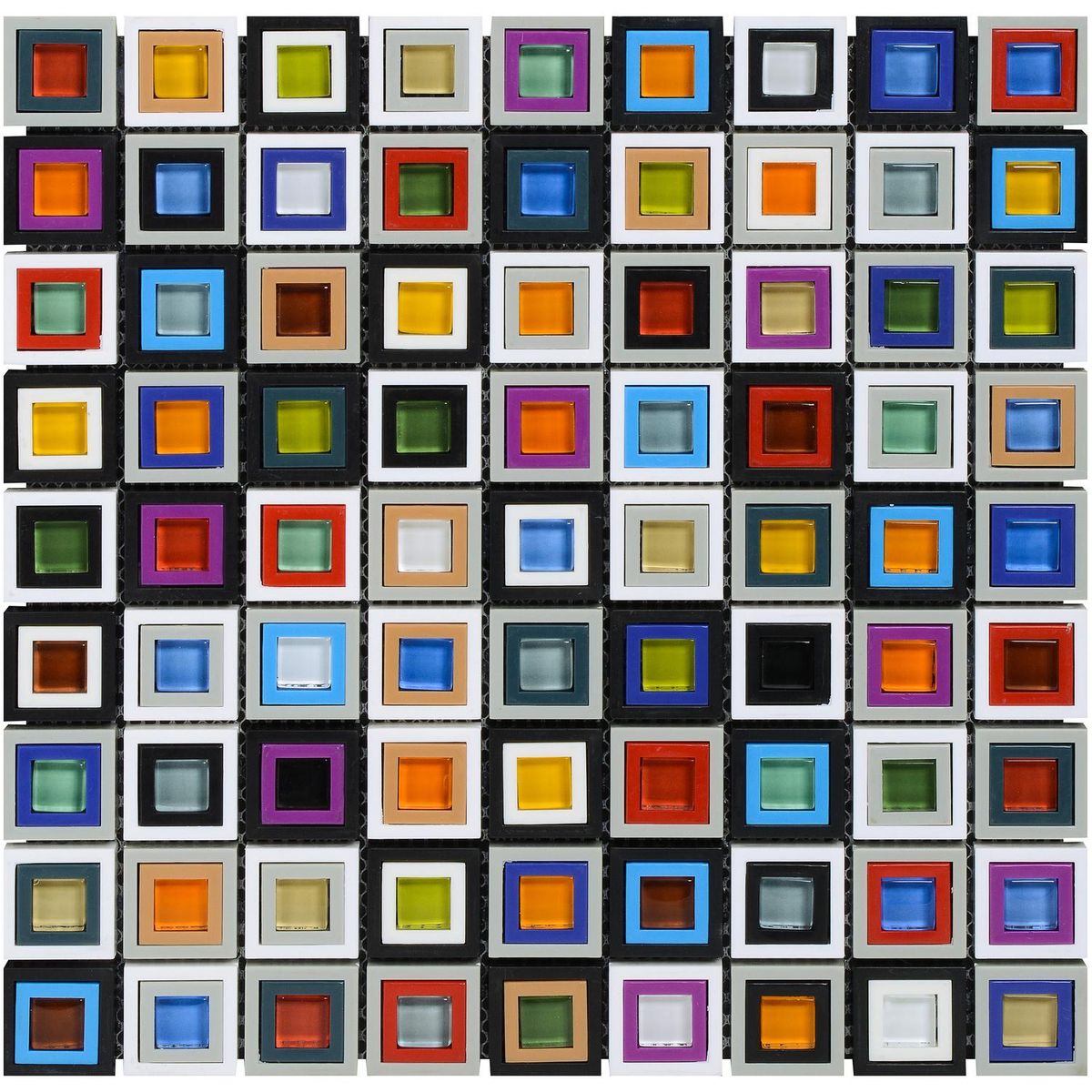 KLIPEN - Malla 30x30 cm Crisyal/plástico multicolor