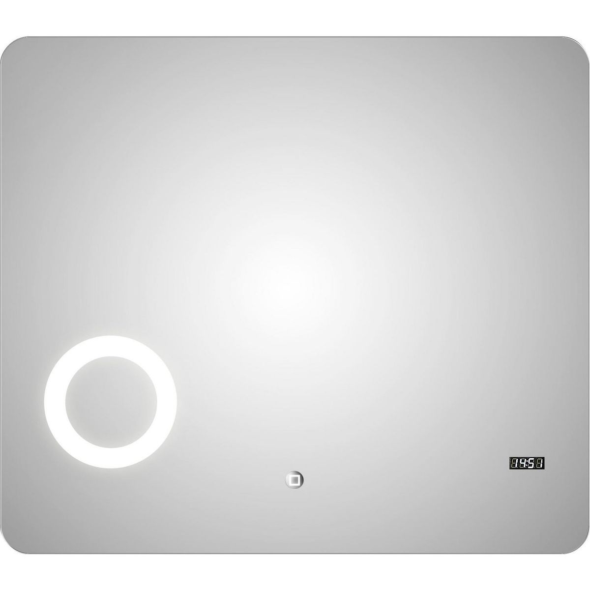 SENSI DACQUA - Espejo Los Angeles con luz, reloj y zoom 80X70 cm