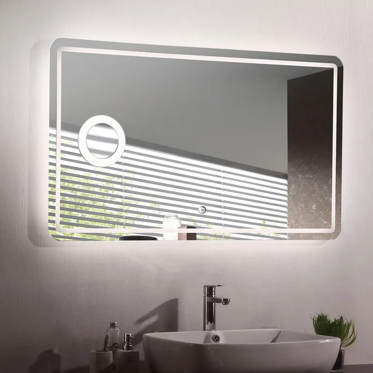 Espejo Milano con luz led y zoom 120X70 cm