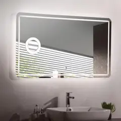 SENSI DACQUA - Espejo Milano con luz led y zoom 120X70 cm