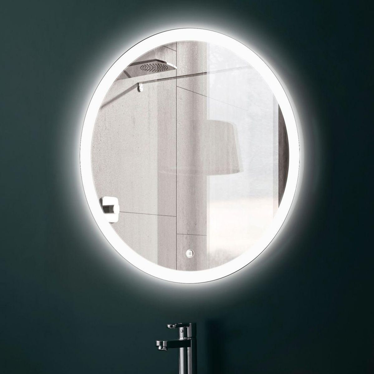 SENSI DACQUA - Espejo Nice redondo con luz led 59 cm