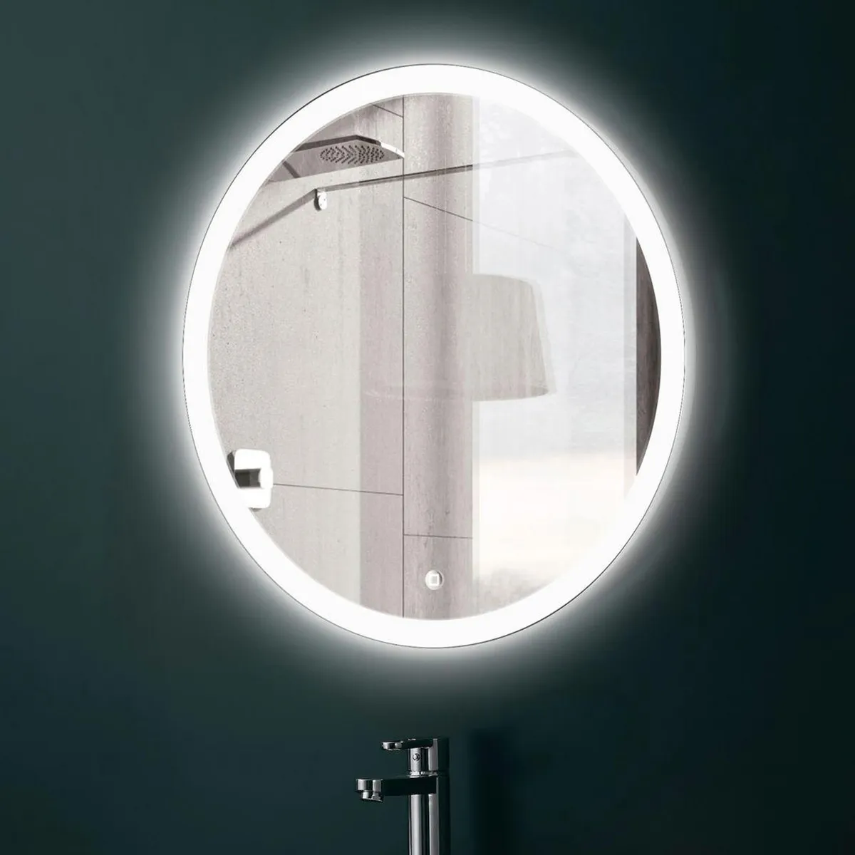 Espejo Nice redondo con luz led 59 cm, marca SENSI DACQUA - Foto Principal