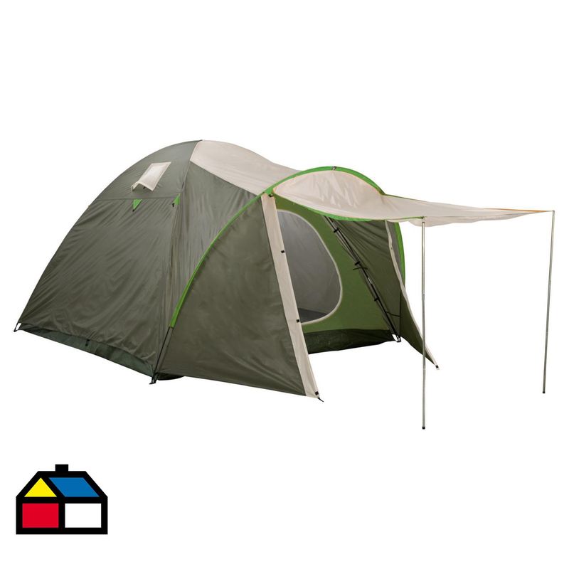 KLIMBER - Carpa Rainbow 6 Personas Verde