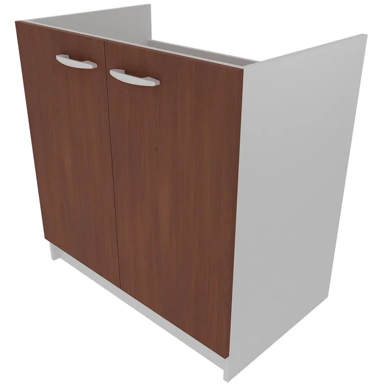 Base lavaplato 120 cm blanco/chocolate