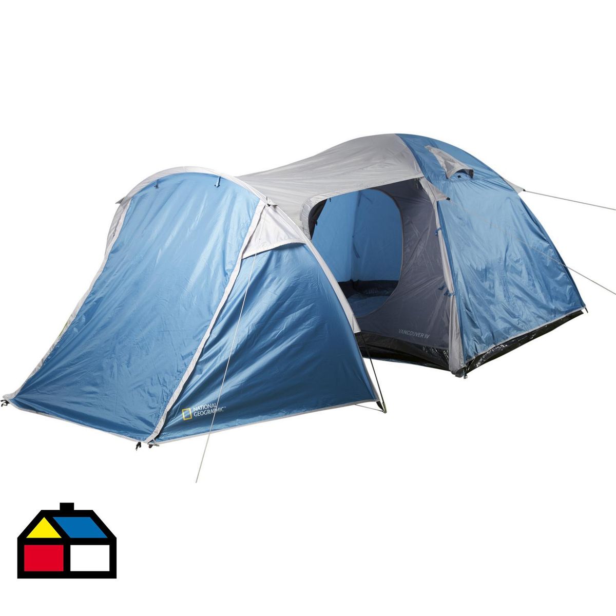 NATIONAL GEOGRAPHIC - Carpa Camping Vancouver 4 Personas Azul/Gris