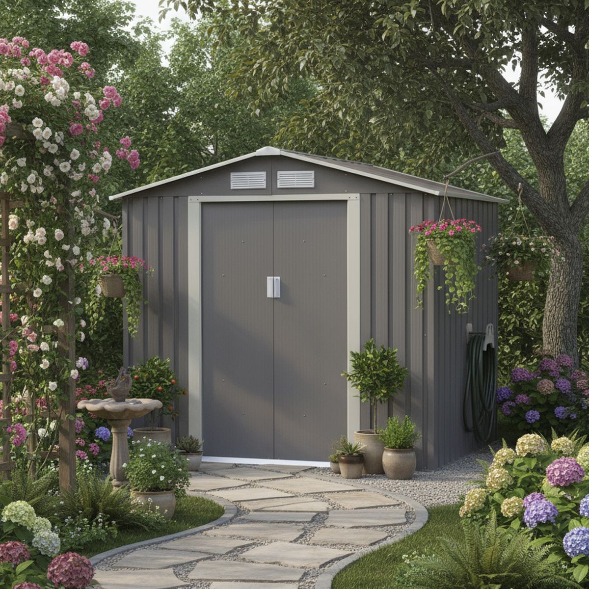 ERGO - Bodega de jardín 201x121x190 cm