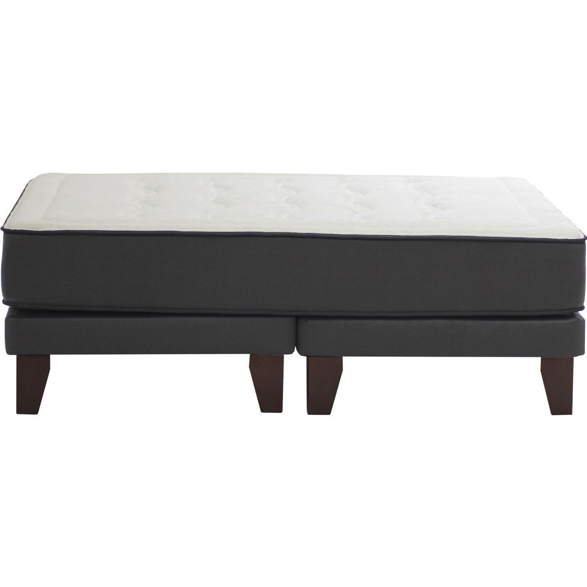 MANTAHUE - Cama 2 plazas Americana Aureo Gris/blanco
