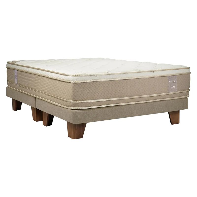 CELTA - Box 2 plazas Cotton Beige