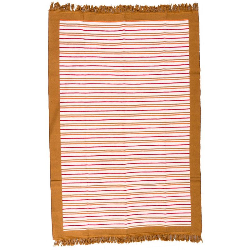 ZAGORA - Alfombra Rayas 150x235 cm Multicolor