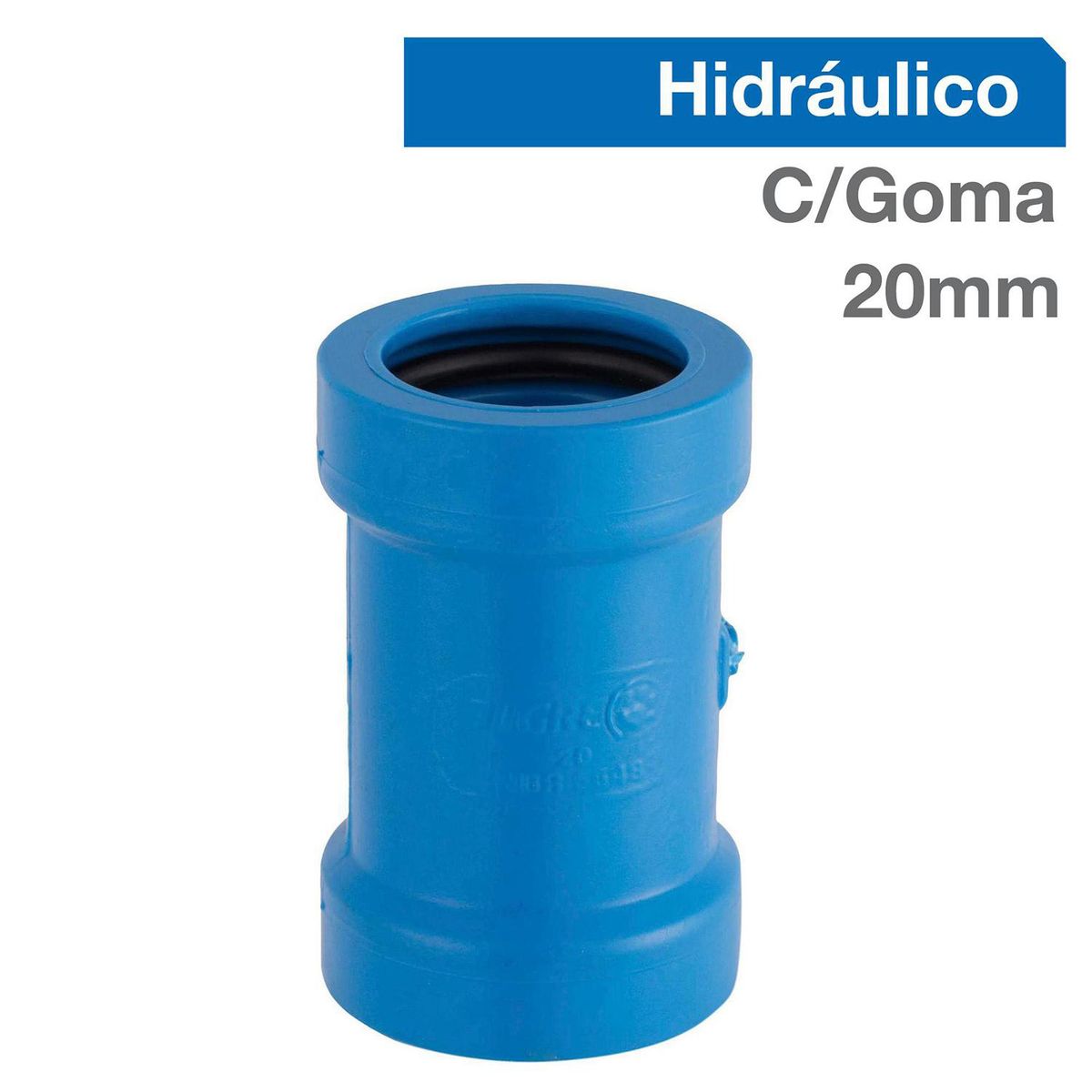 TIGRE - Copla rep c/g PVC-P c/goma 20mm 1u