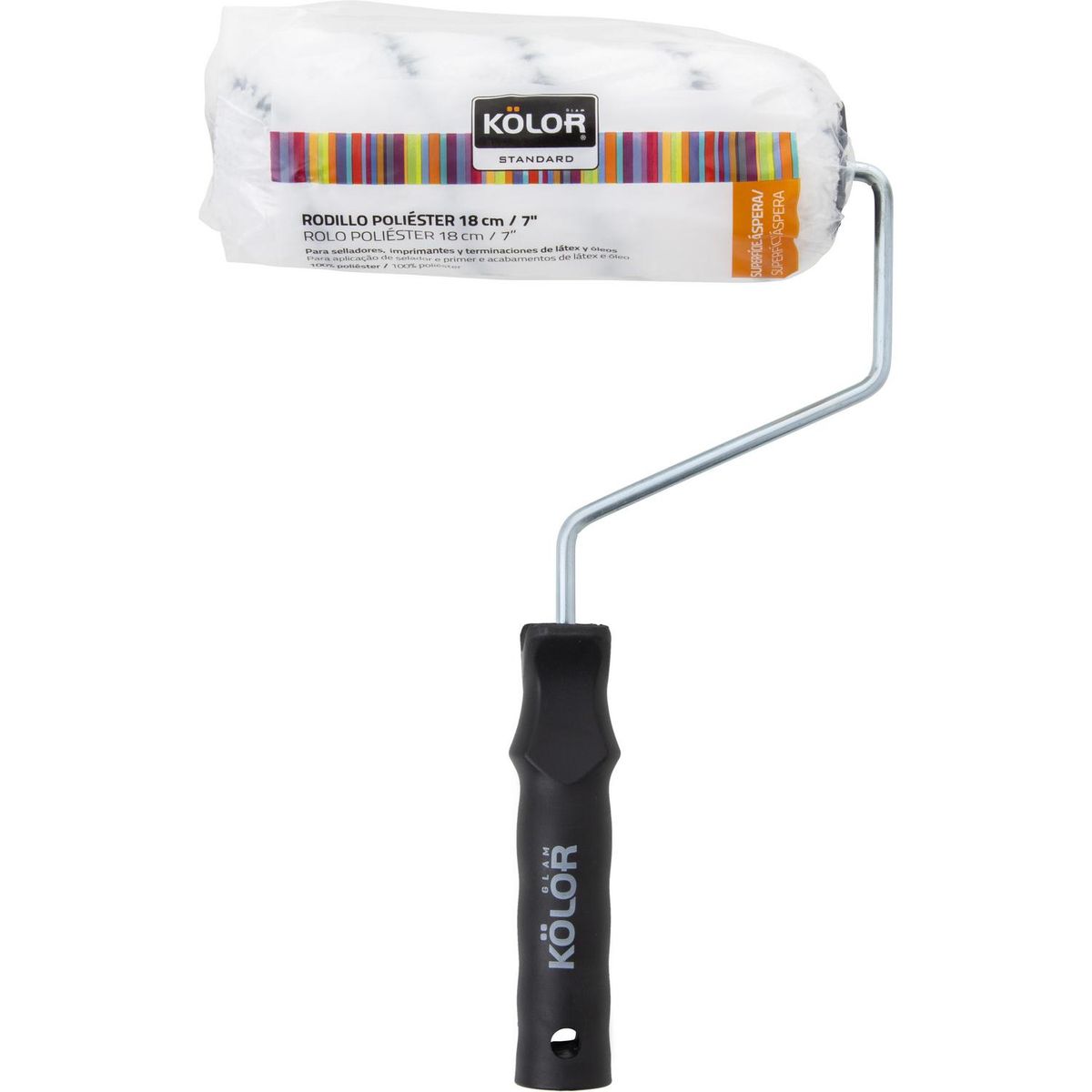 KOLOR - Rodillo poliéster 18 cm