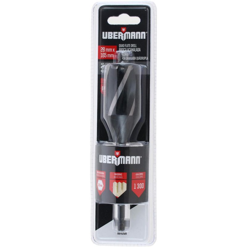 UBERMANN - Broca para madera 28 mm
