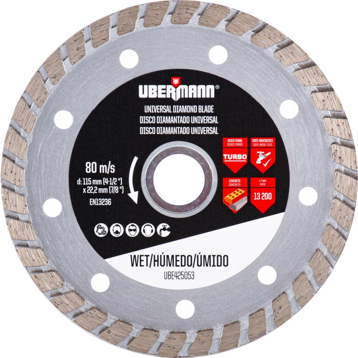 UBERMANN - Disco diamantado universal 4,5"