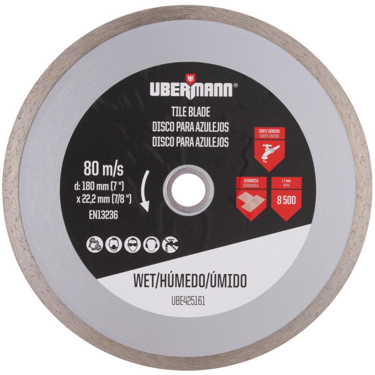 UBERMANN - Disco diamantado 7 pulgadas