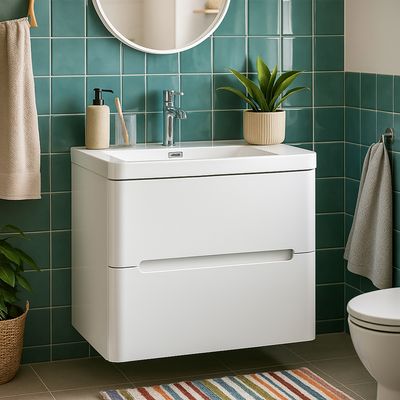 Imagen 2 del producto Kit mueble vanitorio 60 cm blanco