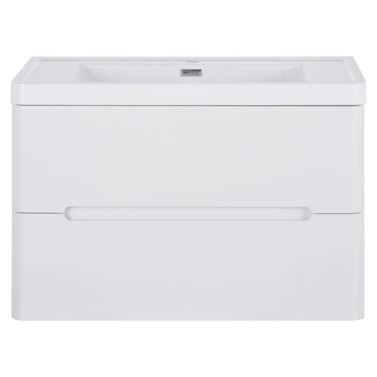 Kit mueble vanitorio 80 cm blanco