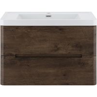 Kit mueble vanitorio 80 cm chocolate